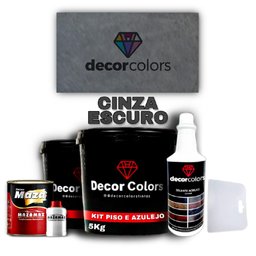 Tinta Cimento Queimado Piso Azulejo Cinza Escuro Decor Color-DECOR COLORS-271344