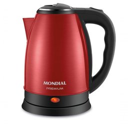 Chaleira Elétrica Mondial Inox Ce-06-R Vermelho/Inox 127V