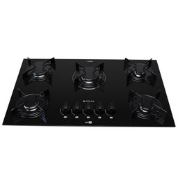 Cooktop 5B Preto Com Mesa De Vidro Atlas Agile Up Bivolt