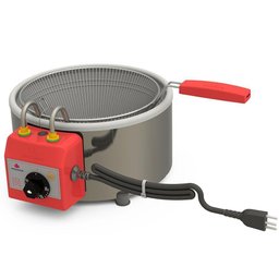 Tacho Fritador Elétrico Progás Aço Inox Escovado com Cesto 3 Litros 127V PR-310E