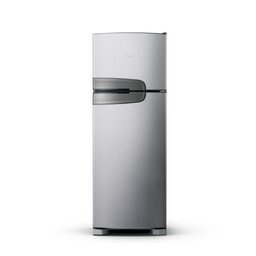 Geladeira Consul Frost Free Duplex 340 Litros Com Prateleiras Altura Flex Cor Inox CRM39AK 110V