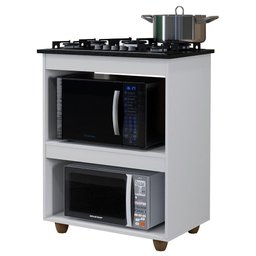 Balcão Para Cooktop 4 Bocas Turim Branco - KAIKI-605791