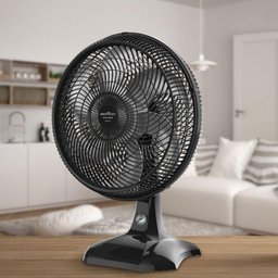 Ventilador De Mesa Britânia 3 Velocidades 40cm Bvt400 Preto 127 V