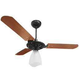 Ventilador Teto Yris Preto e Mogno JRF000003F 180W 