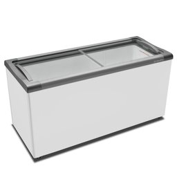 Freezer Horizontal Porta de Vidro 491L Metalfrio Branco 127V