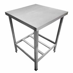 Mesa de Serviço MSI-03 70 x 70cm em Aço com 2 Travessas