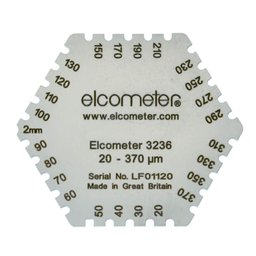 Medidor de Espessura de Tinta Úmida Hexagonal Capacidade 20-370µm Elcometer K0003236M201-ELCOMETER-248457