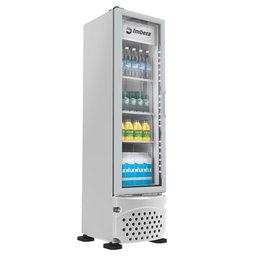 Expositor Vertical Imbera 229L 1 Porta Vidro Branco 127V VR08 1027187