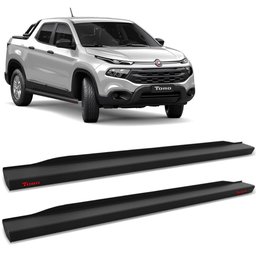 Estribo Lateral Fiat Toro 2016 a 2023 Steel Carbon Preto Cek