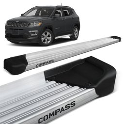 Estribo Lateral Jeep Compass 2017 a 2019 Aluminio Natural A3