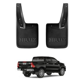 Kit Apara Barro Hilux 2016 a 2020 Protetor Traseiro 2 Peças