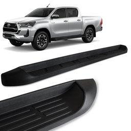 Estribo Lateral Nova Hilux 2016 a 2023 Injetado Preto Track