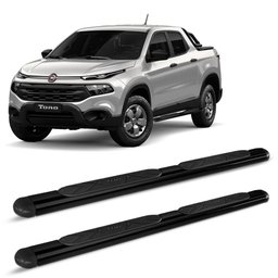 Estribo Oval Fiat Toro 2016 a 2021 Preto Fosco Original Bepo