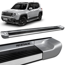 Estribo Lateral Renegade 2016 a 2023 Prata Melfi P2 Gtnox