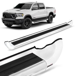 Estribo Lateral Dodge Ram 1500 2021 2022 Personalizado Branco Bright