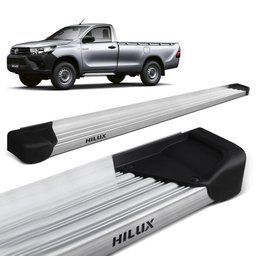 Estribo Lateral Hilux CS 2016 a 2020 Aluminio Natural A3