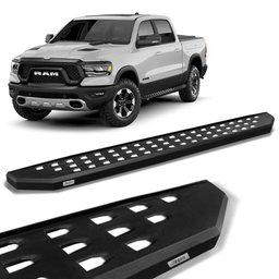 Estribo Dodge Ram 1500 CD 2020 a 2023 Extreme Preto Bepo