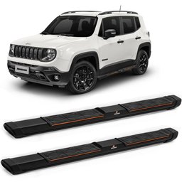 Estribo Lateral Jeep Renegade 2015 a 2021 Preto Keko My Road