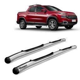 Estribo Tubular Fiat Toro 2016 a 2022 Aço Carbono Cromado