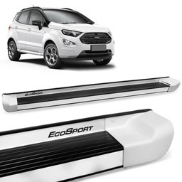 Estribo Lateral Ecosport 2013 a 2021 Branco Artico Personalizado Gtnox