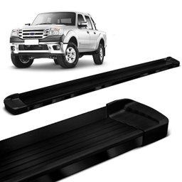 Estribo Lateral Ford Ranger 1998 a 2012 Aluminio Preto Bepo