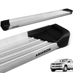 Estribo Lateral Amarok 2010 a 2023 Cab. Dupla Aluminio Natural A3 Gtnox