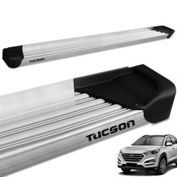 Estribo Lateral New Tucson 2017 a 2023 Aluminio Natural A3 Gtnox