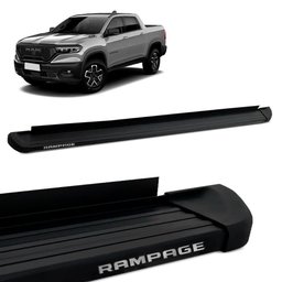 Estribo Lateral Rampage 2023 2024 SUV Alumínio Preto