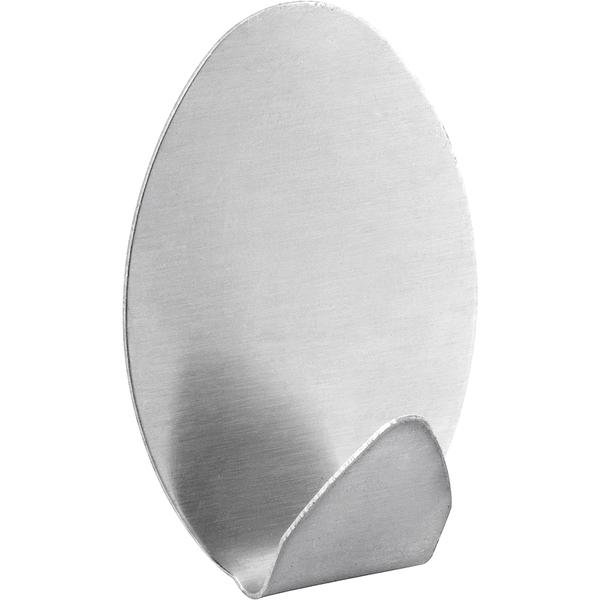 Gancho adesivo oval em inox com 2 peças VONDER - Imagem zoom