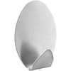 Gancho adesivo oval em inox com 2 peças VONDER - Imagem 1