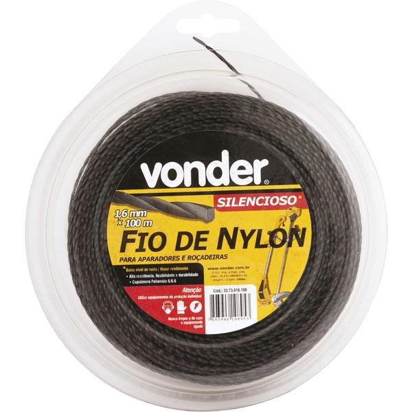 Fio de nylon 1,6 mm x 100 m silencioso VONDER-VONDER-3373016100