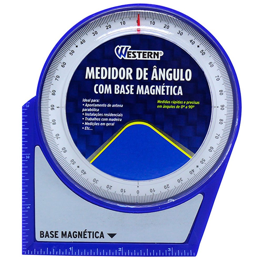 Medidor de Ângulo 0° a 90° com Base Magnética  - Imagem zoom
