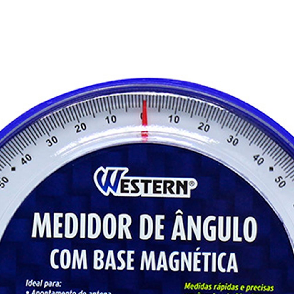 Medidor De Ângulo 0° A 90° Com Base Magnética Western Ma 180