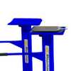 Cavaletes Móvel Azul para Alinhamento com 4 Peças e 2 Pratos - Imagem 2