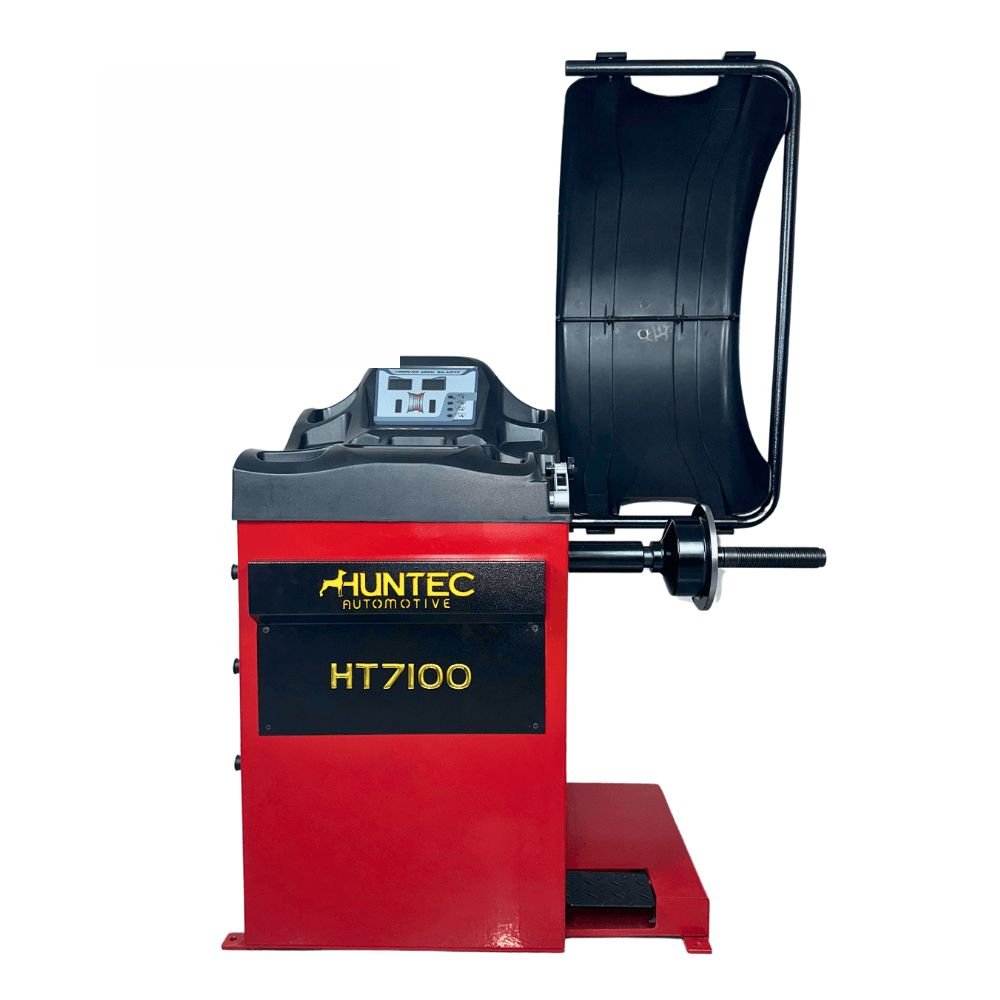 Balanceadora de Rodas Automática HT-7100 com Freio Auxiliar Red 220V 10 a 24 Pol.  - Imagem zoom
