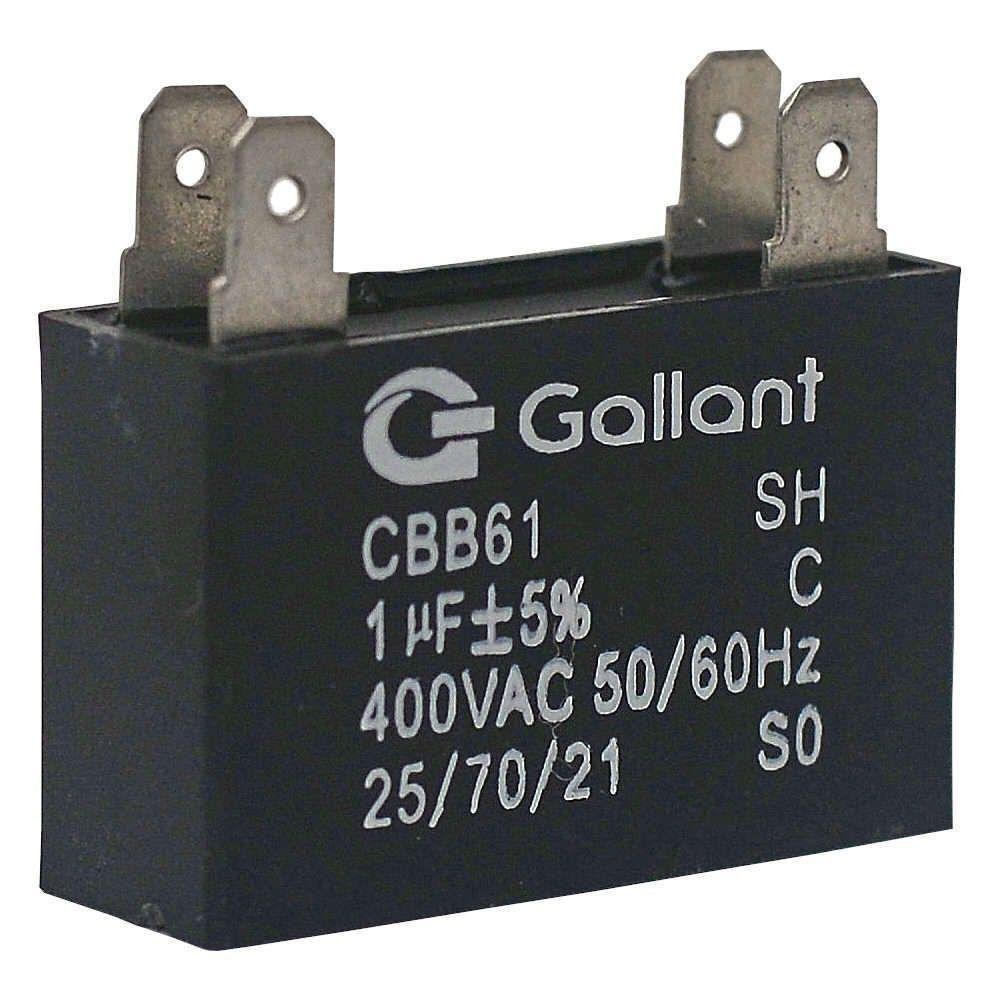 Capacitor CBB61 Gallant 1MF +-5% 400VAC - GCP10S00A-PT400 - Imagem zoom