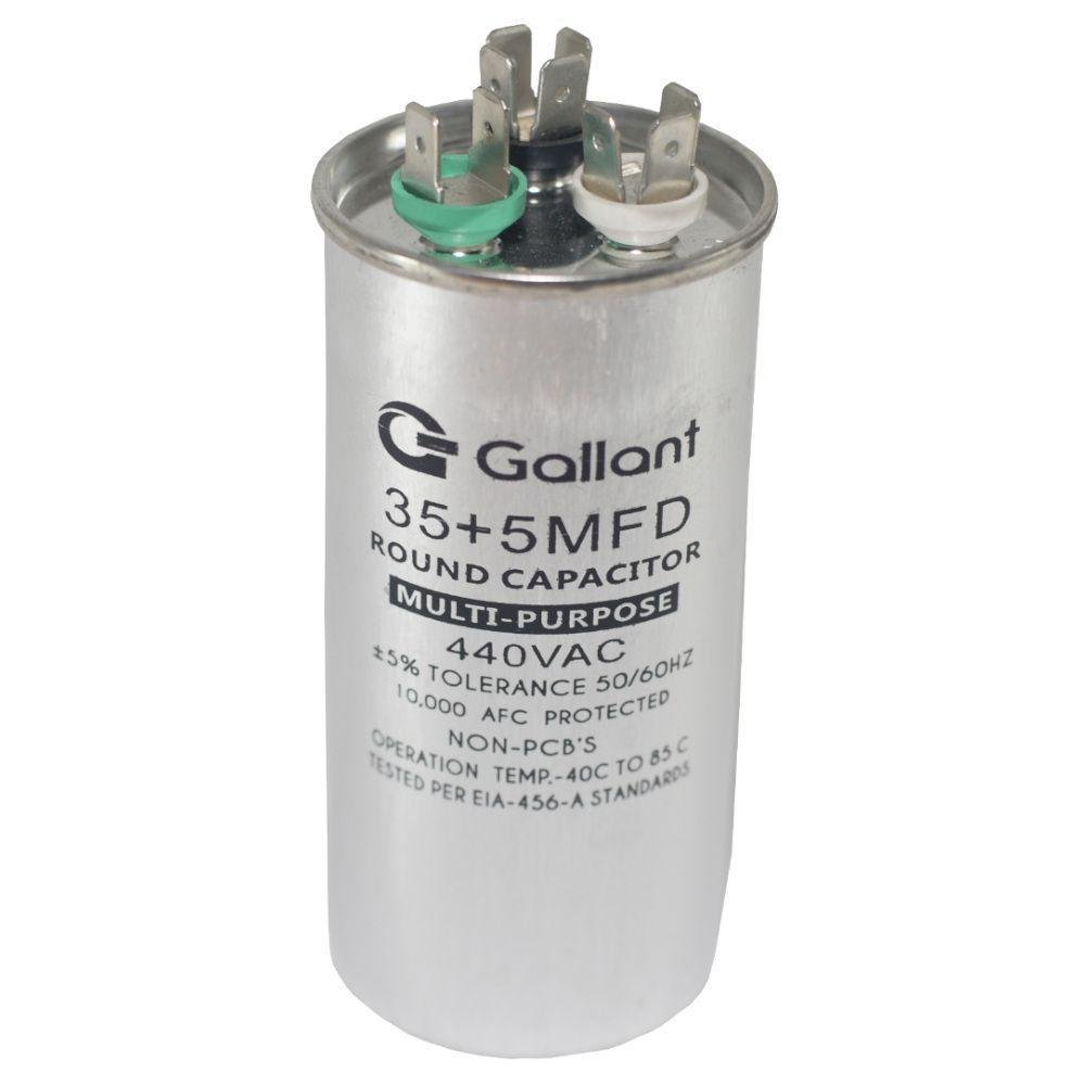 Capacitor CBB65 Gallant 35+5MF +-5% 440 VAC GCP35D05A-IX440 - Imagem zoom
