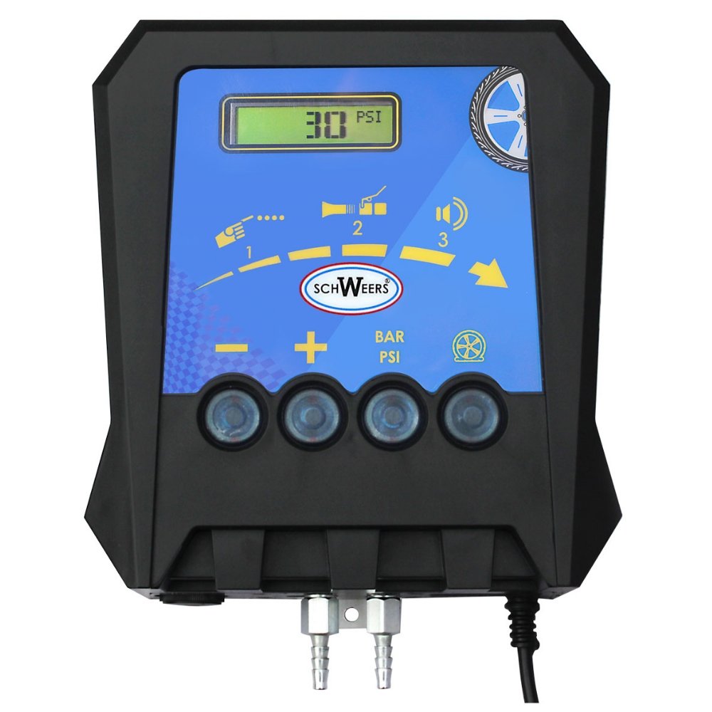 Calibrador Eletrônico de Pneus 0 - 145 PSI Caixa ABS AIRMAX-SCHWEERS-SCH-145AIRMAX