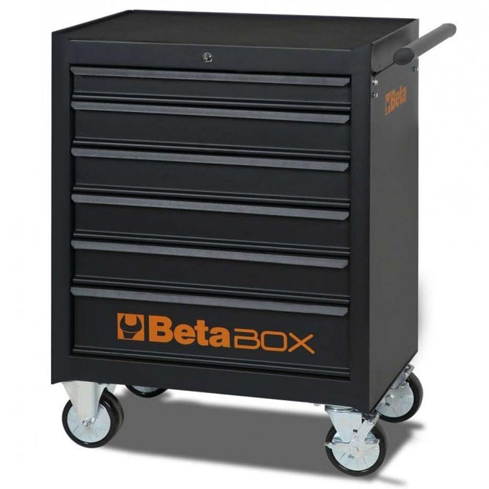 Carrinho de Ferramentas Fechado com 6 Gavetas Beta Box - Preto -C04/N-BOX - BETA-BETA-310506