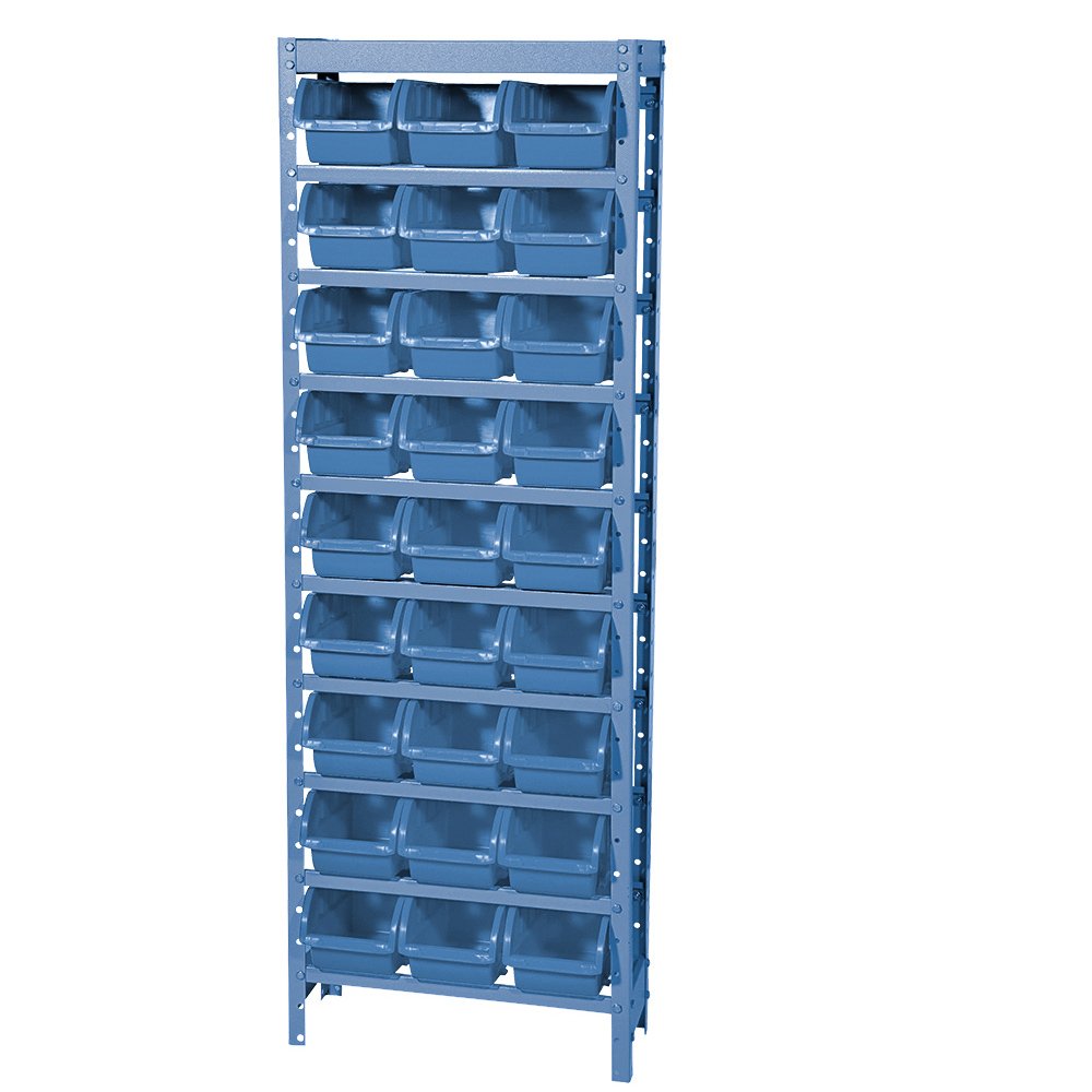 Estante Porta Componentes Com 27 Caixas Número 5 Cor Azul - Imagem zoom