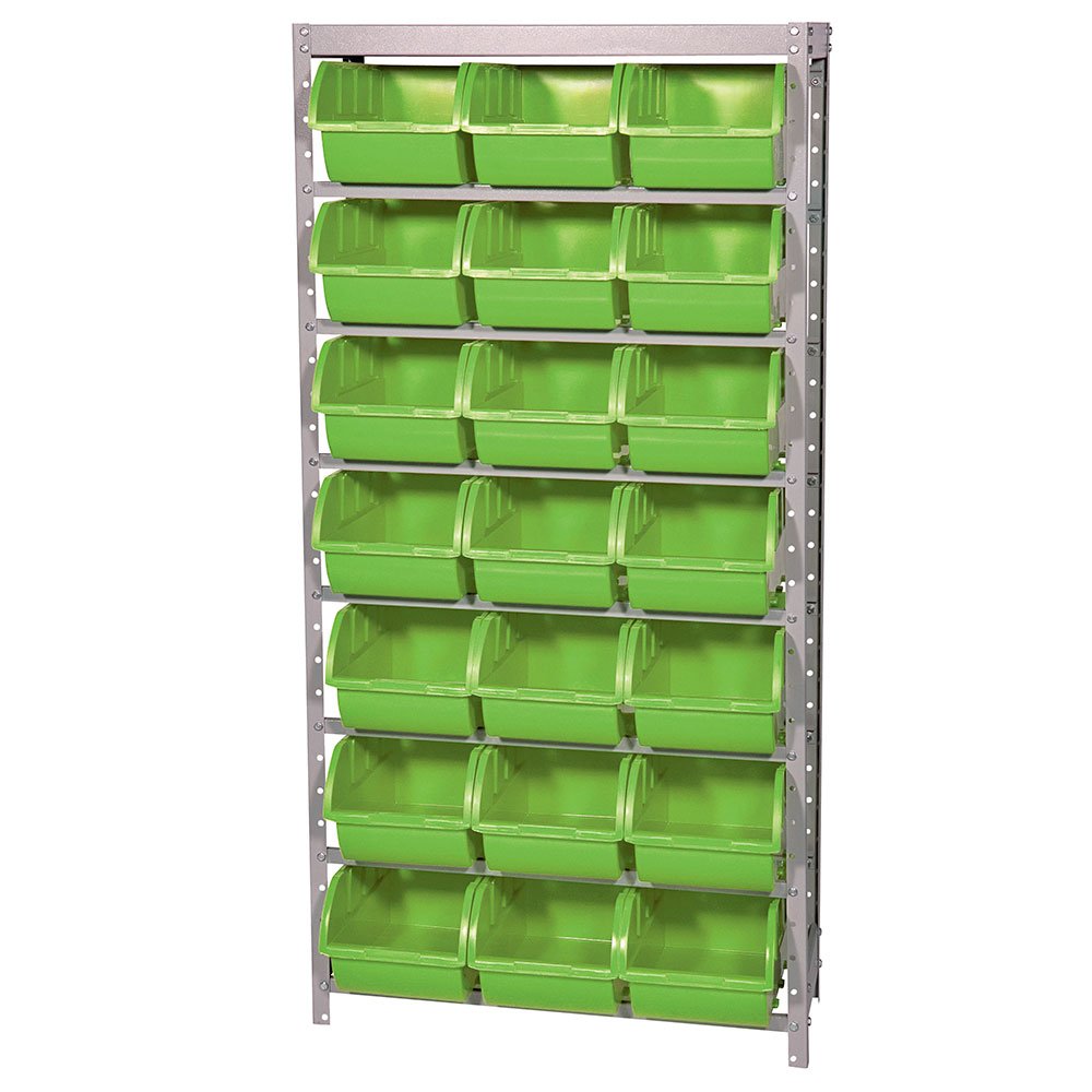 Estante Porta Componentes Desmontável 21 Caixas Nr. 7 Cor Verde - Imagem zoom