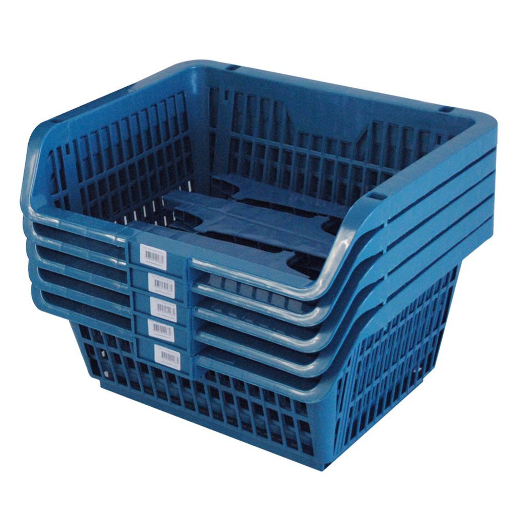 Cesto Expositor Prático Azul com 5 Unidades-PRESTO-42503