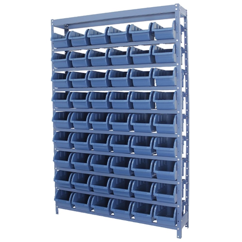 Estante Porta Componentes Azul com 54 Caixas Nr. 5-NOCRAM-NE545A