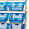 Kit Estante com 10 Cestos Organizadores Azul - Imagem 3