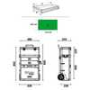 Carrinho para Ferramentas Tipo Trolley Preto com 2 Gavetas e 2 Módulos C41H-N - Imagem 2