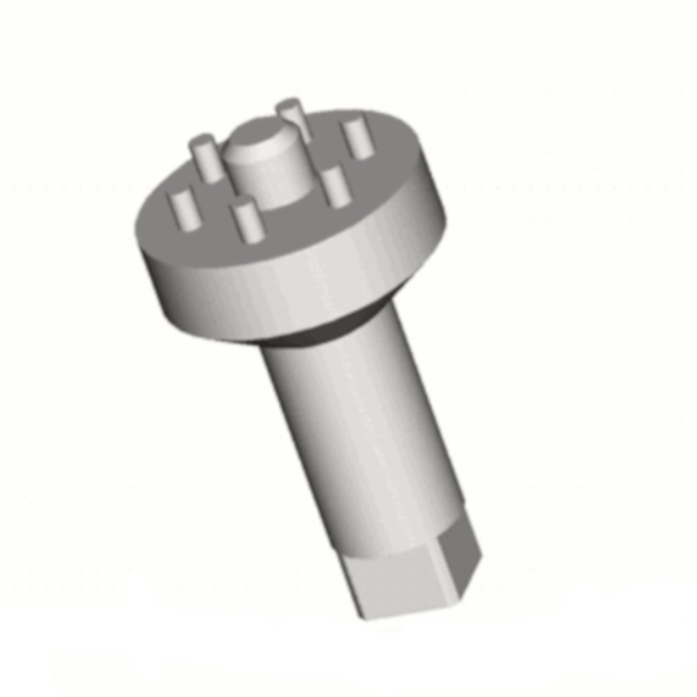 Chave de Espigas (6 pinos) para Válvula de Admissão do Compressor de Ar com 77mm - Imagem zoom