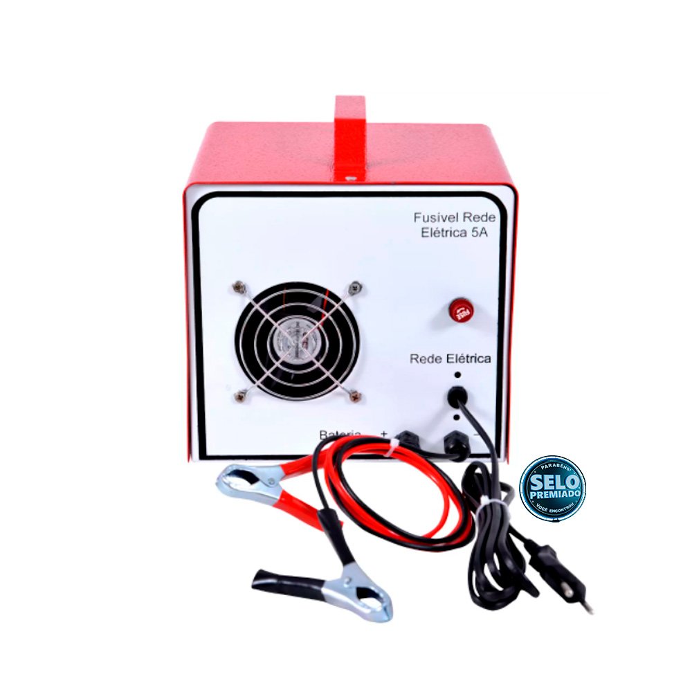 Carregador de Baterias Portátil 12V 20Ah 110V CENTER-TI-CBC-1220 - Imagem