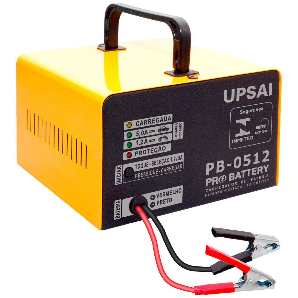 Carregador de Bateria 5A 12V Pró Battery-UPSAI-PB0512