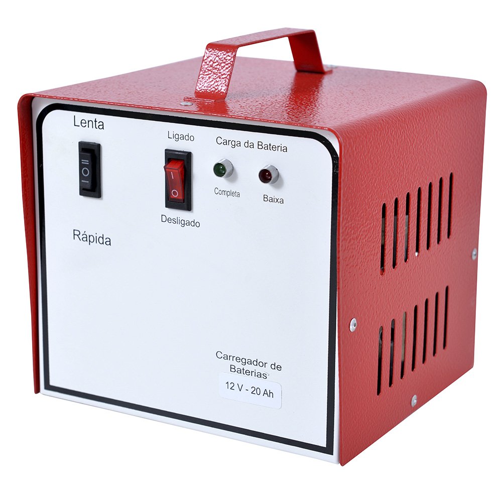 Carregador de Baterias Portátil 12V 20Ah 110V CENTER-TI-CBC-1220 - Imagem zoom