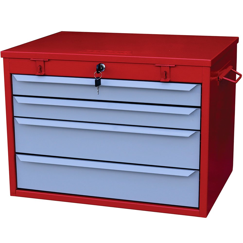 Caixa Gabinete Vermelha com 4 Gavetas  - Imagem zoom